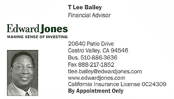 T. Lee Bailey - Edward Jones Business Card